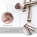 Makeup Brushes, 18 Pcs Professional Premium Synthetic Makeup Brush Set with Case, Foundation Kabuki Eye Travel Make up Brushes sets (Champagne Gold)