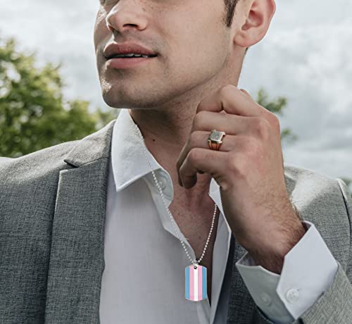 Progress Pride Dog Tags Pendant Rainbow Pride Gift LGBT Necklace4