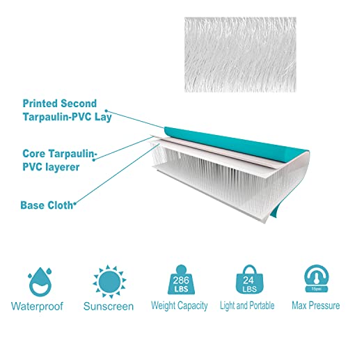 Bax Astronave Gymnastics Mat Tumbling Mat 10Ft*3.28Ft*4In Gym Mat Tumbling Mats For Gymnastics For Home With Electric Air Pump For Training/Cheerleading/Yoga/Water Fun (10Ft, Blue) #TOP2