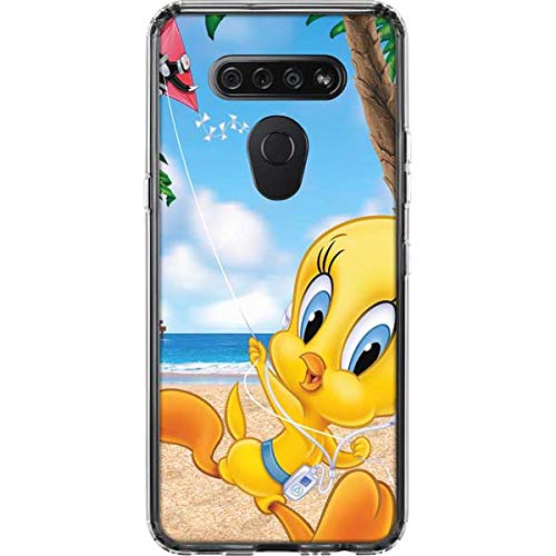 Skinit Clear Phone Case Compatible with LG K51/Q51 - Officially Licensed Looney Tunes Tweety Bird iPod Design