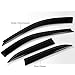 AJP Distributors 4PCS Tape On Side Door Window Visor Rain Guard Sun Shade Vent Wind Deflector Aero Shield Compatible/Replacement For Durango Aspen SUV 2004 2005 2006 2007 2008 2009 04 05 06 07 08 09