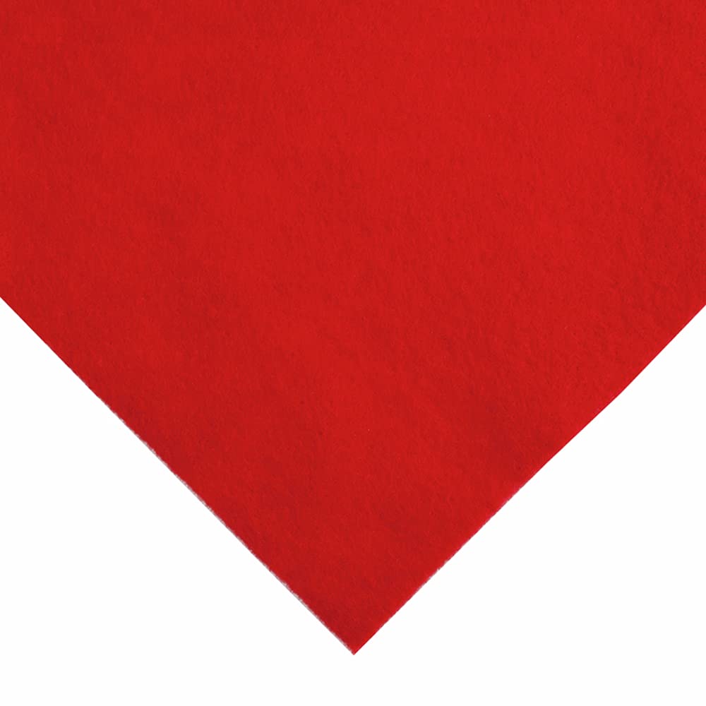 Crafty Capers Red 1M X 45Cm Acrylic Felt Roll |
