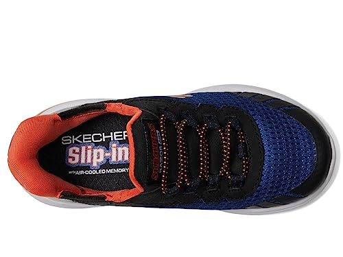 Skechers Tênis infantil unissex Razor Air-Hyper-Brisk, Azul royal/preto, 3.5 Big Kid