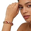 ZHDHDQ Cloisonne Handcrafted Enameled Bracelet, Red Shape Gold Flower Enamel Bling Chunky Bangle Trendy Cute Colorful Gold Plated Vintage Bracelets Stackable Wife Jewelry Friendship Gift #2