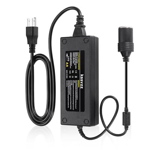 Kssvzz 180W AC to DC Converter, 100V ~ 240V to 12V 15A Car Cigarette Lighter Socket AC/DC Power Supply Adapter for Car Refrigerator, Tire Inflator, Vacuum Cleaner and Other Devices