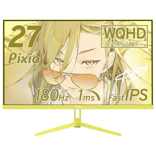 Amazon.co.jp: Pixio ゲーミングモニター PX278Wave イエロー 27インチ