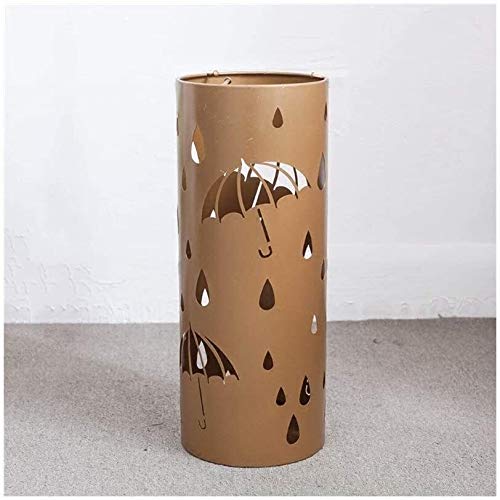 Porte-parapluie en fer forgé au design sculpté élégant pour entrée