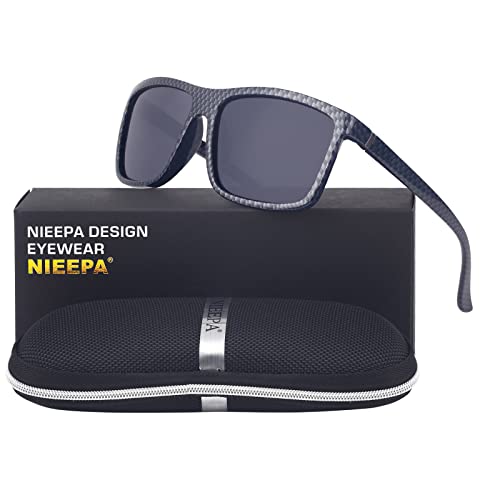 Image of Men's Sports Polarized Sunglasses Square Frame Glasses NP1007