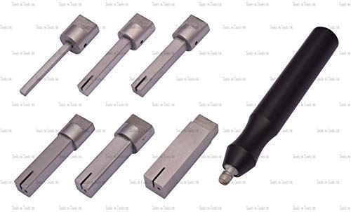 Mini-Mand Mini Square Shaped Mandrels 6 Sizes 3-13 mm with Handle Jump Rings