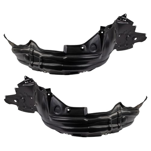 Image of TRQ Inner Fender Liner Set Compatible with 2010-2012 Lexus HS250h LX1248111 LX1249111