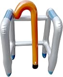 MAGIKON 2pcs Walker and Cane Party Props, Inflatable Funny Old Age Costume Accessories,Retirement Party Decorations Gag Gift for Kids, Day of School,Christmas,Halloween Prank Toy Props