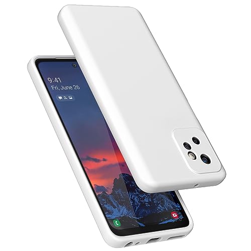 E Segoi for Moto G Power 2023 Case, Liquid Silicone Gel Rubber Shockproof Case Soft Microfiber Cloth Lining Cushion Compatible with Motorola Moto G Power 2023 6.5 inch (White)