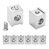 Yuqutum 8 Pieces #4-2/0 Neutral Lug Kit, Circuit Breaker Ground Lugs, Aluminum Grounding Lugs Fit for Breaker Electrical Connections