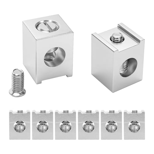 Yuqutum 8 Pieces #4-2/0 Neutral Lug Kit, Circuit Breaker Ground Lugs, Aluminum Grounding Lugs Fit for Breaker Electrical Connections