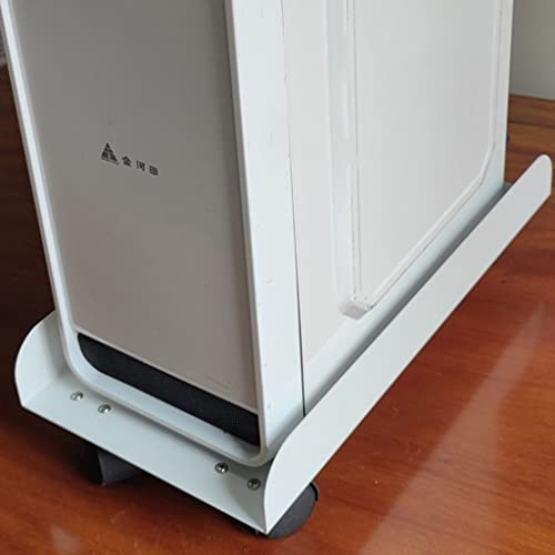 Soporte para CPU ENGENDER con 4 ruedas silenciosas, carrito móvil para torre de computadora de escritorio, soporte móvil para torre de computadora (Negro) miniatura 5