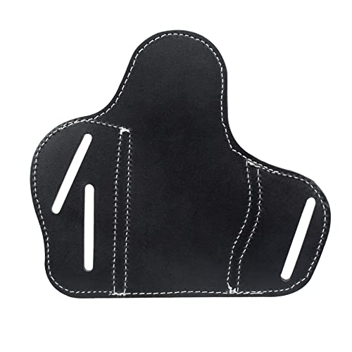 Kosibate 1911 Holster Owb, Leather Pancake Holster Fits All 1911 Style Handguns - Colt 1911 - Sig Sauer - Remington - Ruger & More Black #TOP7