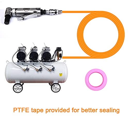 Yon.sou. 18Pcs Air Angle Die Grinder Tool Kit 1/4 Inch 20000Rpm Pneumatic Right Angle Die Grinder Set 90 Degree Die Grinder Pneumatic Angle Grinder, Air Angle Grinder Roll Lock #TOP6