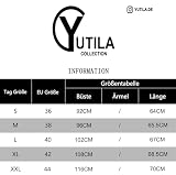 YUTILA 2-pak t-shirtów damskich na lato, casualowy, jednokolorowy, z krótkim rękawem, okrągły dekolt, luźny, swobodny, zielony + niebieski, XL