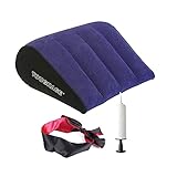 BAODAN Wedge Pillow for Sex,Inflatable Triangle Sex Pillow,Position Pillow for Couples, Foldable Comfortable Sex Triangle Lumbar Pillow