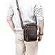 MANNUOSI Herren Schultertaschen business freizeit reise Henkeltaschen echtleder vintage Handtaschen Braun