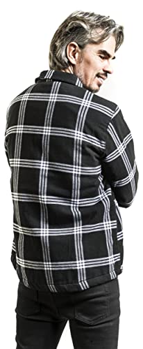 Giacca Di Mezza Stagione Di Brandit - Lumberjacket - S A Xxl - Uomo - Nero/Bianco - 5