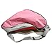 Large Capacity Waterproof Nylon Skate Bag with Adjustable Shoulder Strap for Roller Skates and Protective Gear, Blue（Pink）
