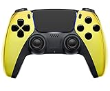 MODDEDZONE Wireless Controller for PS5 with Exclusive and Unique Designs Compatible with PlayStation 5 and PC - The Ideal Christmas Gift for Gaming Enthusiasts - Expertly Crafted in USA(Chrome Gold)