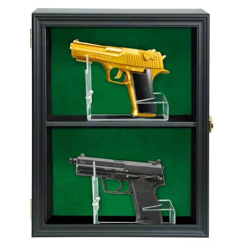 2 Handgun Lockable Felt Cabinet
