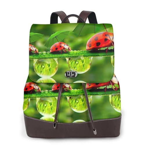 Sac à dos pour ordinateur portable EdWal Noir motif coccinelle original pour femme