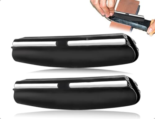 AOYEGIC 2 Stück Schleifhilfe,Praktisches Manuelles Messerschärfer Winkel Halter auf Schleifsteinen,verwendet für Küchen Anfänger Zuhause Büro...