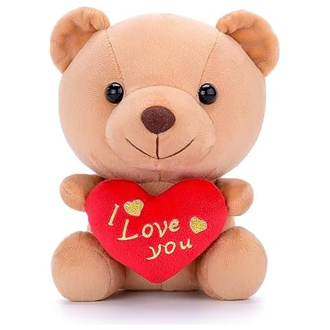 Gloveleya 6" I Love You Stuffed Teddy Bear Cover