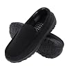 Lulex Mens Slippers Moccasins for Mens Memory Foam House Slippers Indoor Outdoor House Shoes
