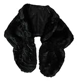  Einkaufszauber Pelz-Stola Bolero schwarz (Webpelz)