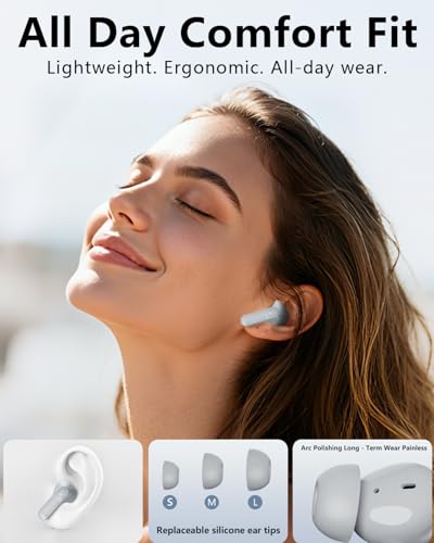 Image of Wireless Earbuds with Active Noise Cancelling,140-Hour Long Battery Life Bluetooth 5.4 Ear Buds,Multi-Device Pairing,Enhanced Clear Call,Deep Bass Stereo Headphone,in-Ear Earphones