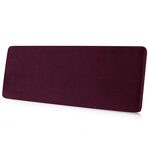 Image of CHUN YI Stretch Couch Cover Suitable for Loveseat Sofa, Cushion Seat Slipcover with Spandex Jacquard Fabric, Large, Dark Magenta