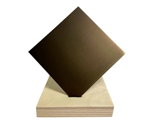 040" Cocoa Medium Bronze Anodized Aluminum Sheet (Cocoa Medium Bronze, 12" x 12")