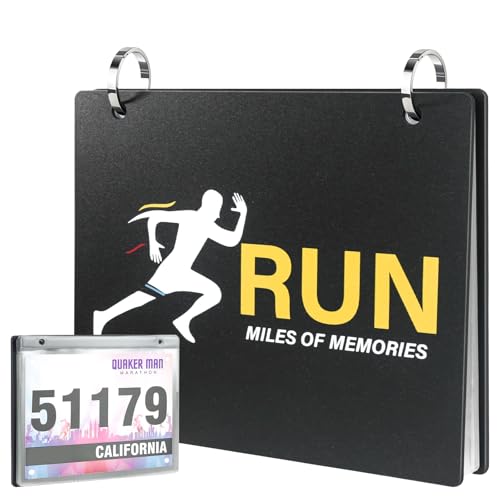 Race Bib Holder Bib Number Sleeves Vinyl Sheet Protectors Runners Race Bib Display Holder and Album 20 Protective Sleeves/Pack