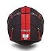 NENKI Dirt Bike Helmets Men Women ATV Helmet Adult MX UTV Motocross Helmet Off Road Helmet DOT Approved Motorcycle Helmets Red Visor (Medium, Red)