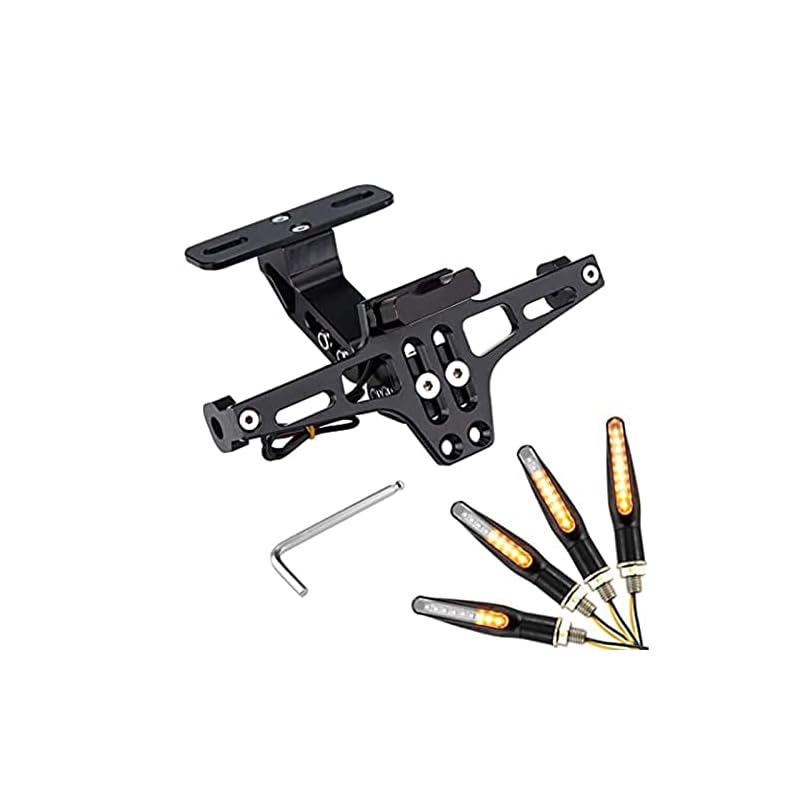 Kemimoto-Fender-Eliminator-Kit-Universal-Motorcycle-License-Plate-Bracket-With-Turn-Signals-Light-License-Plate-Led 41ci6xe7e1l. sl500 . ss800