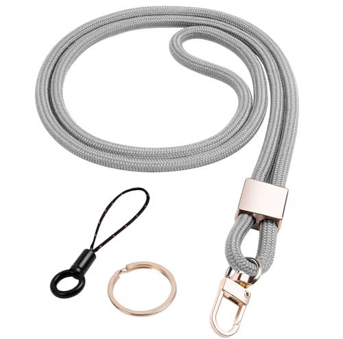 Vicloon Acolladores, Correa para Cuello Cordón Cuerda,Llavero Cordón de Cuello con Clip de Metal Giratorio y Teléfono Móvil Lanyard para Tarjeta de Estudiante, Tarjeta de Autobús y Badge Id Tarjeta