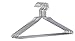 6 Pack of Organize It All 1363 Chrome Hangers (48 Hangers Total)