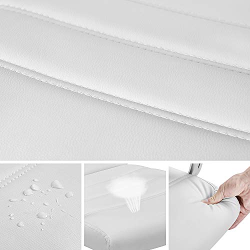 Yaheetech Sedia Ufficio Scrivania Bianca Girevole