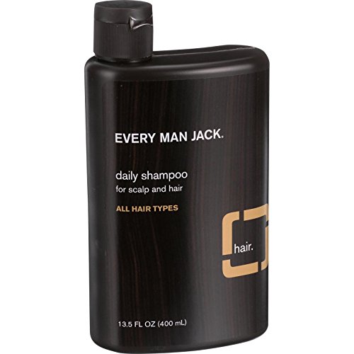 Every Man Jack Daily Shampoo - Scalp and Hair - All Hair Types - Sandalwood - 13.5 oz