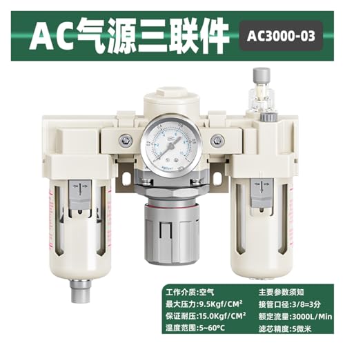 Processeur de source d'air AC3000-03 avec triple filtration