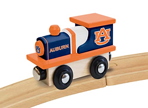 Image of MasterPieces NCAA Auburn Tigers, Real Wood Toy Train Engine, For Ages 3+
