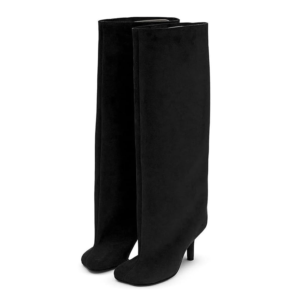 Bottes slouchy d'automne hiver en suède pour look décontracté chic - 7
