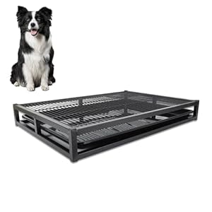 Gugxiom 62 * 43 * 8cm Training Toilet Potty Tray, Portable Dog Training Toilet, Reusable Long Lifespan Easy to Clean Indoor Outdoor Pet Litter Box for Puppy