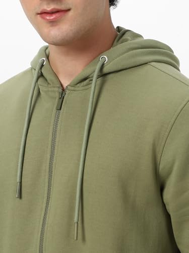 Image of Neostreak Men's Cotton Hooded Neck Zippered Sweatshirt