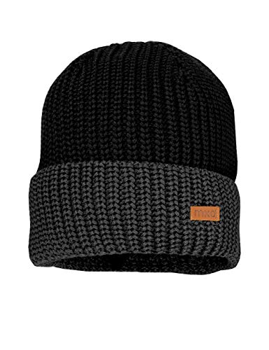 Made in Germany maximo Marlin mit Umschlag, Grobstrick Cappellino, Grigio (Carbonio/Nero 1846), 51-53 Bambini e Ragazzi