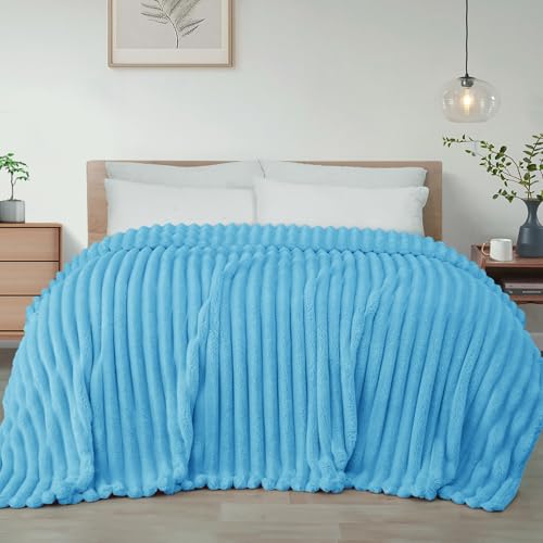 Exclusivo Mezcla Kuscheldecke Flauschig Fleecedecke Flanell Decke, Leichte und Warme Wohndecke Tagesdecke für Ganzjahreszeit